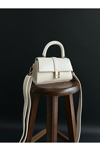 Mia Collection Geantă de mână și umăr pentru femei Asia Model Cremă