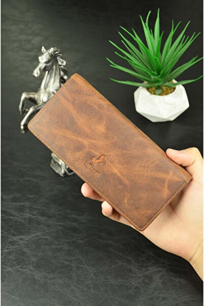 en deri Μεγάλο πορτοφόλι από γνήσιο δέρμα - με θήκη τηλεφώνου, μαγνήτη και λάστιχο χειρός