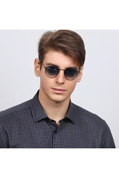 Ray-Ban Rayban Unisex Güneş Gözlüğü Rb 3447 006/3f 50-21, Yuvarlak Siyah Metal Çerçeve