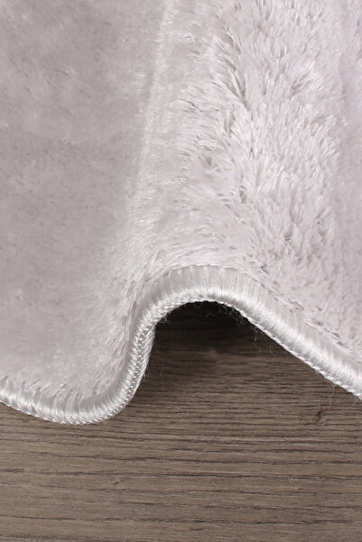 Bestekar Lunasoft Gray Oval Modern Soft Machine Washable Non-Slip Luxury 2-Piece Bathroom Mat Set