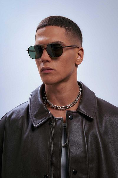 Bilge Karga Lis Bronze Green Men's Sunglasses