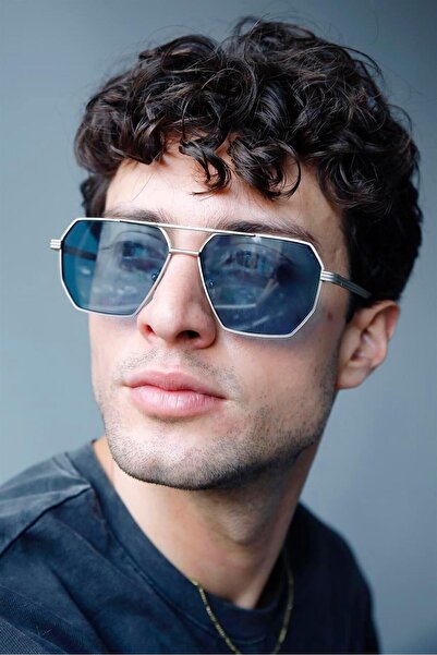 Bilge Karga Daphe Silver Blue Men's Sunglasses