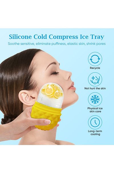 Prime by Javaudan Ice Mold Ice Maker for Face with Anti-Leak & Drip System