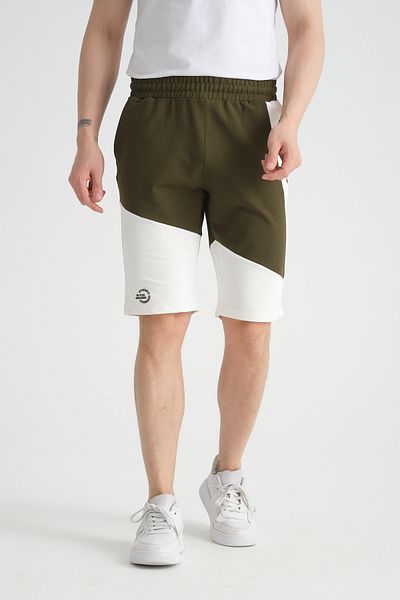Shooter Sportswear Ανδρικό καλοκαιρινό σορτς με λεπτομέρεια χακί στάμπα