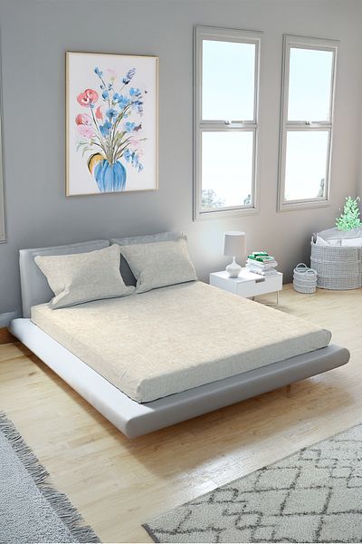 Arte Cotone Cappuccino Elastic Cotton Ranforce Sheet Set - Single - Double / King Size