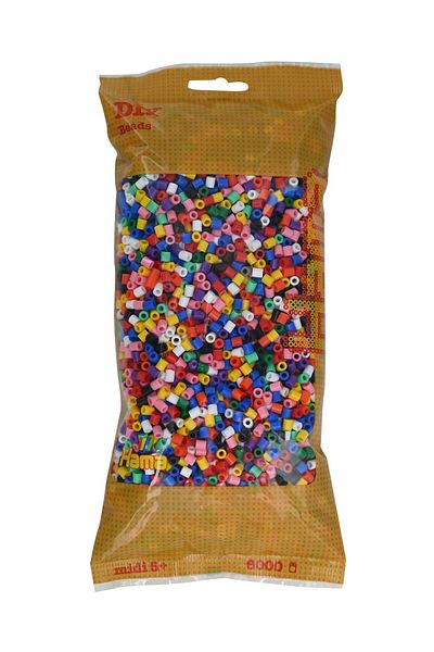 Hama 10 Colored Midi Beads - 6,000