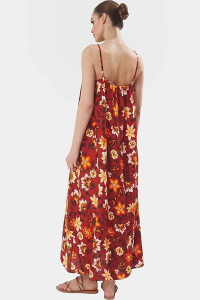 PayBuy Tropical Pattern Maxi Viscose Dress Comfortable Casual Summer Style Trend Design Carefully Selected