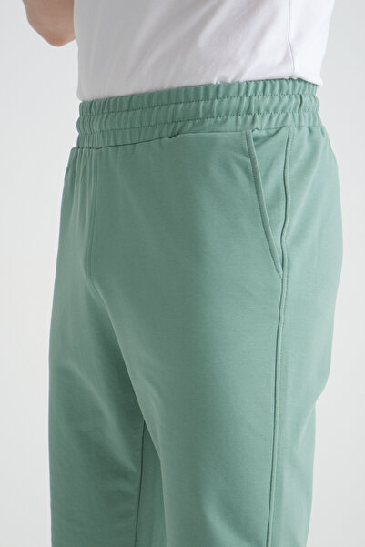 Shooter Sportswear Baskı Detaylı Yosun Regular Kalıp Erkek Şort