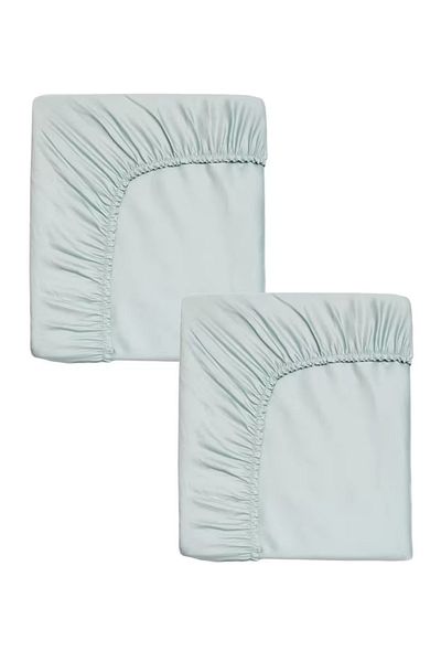 KISAYOL Mothercare Cotton and Elastic 70 140 cm Green Combed Cotton Baby Bedsheet
