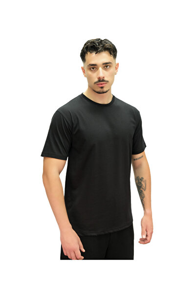 MUSCLECLOTH Basic Kısa Kollu T-Shirt Siyah
