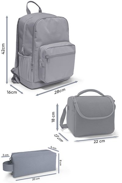 Coral High Set de 3 ghiozdane multicolore - SET 0123635