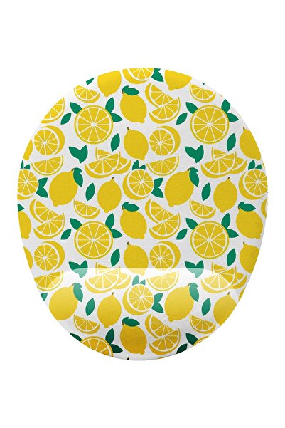 iyi fikirler Limon Desenli Bilek Destekli Mouse Pad Ergonomik Kaymaz Taban Mo...