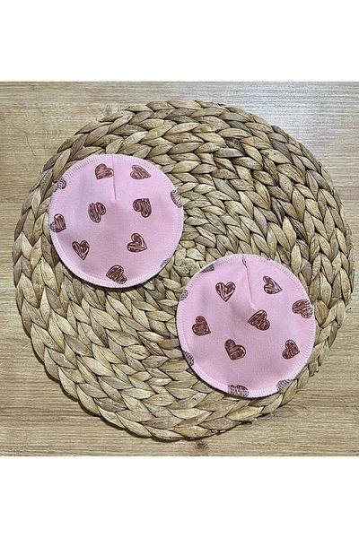 Ponped Bamboo Patterned Leak Proof Washable Mother Breast Pad (Pair)