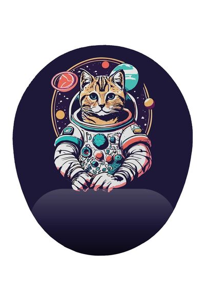 iyi fikirler Astronaut Cat Wrist Supported Mouse Pad Ergonomic Non-Slip Sole ...