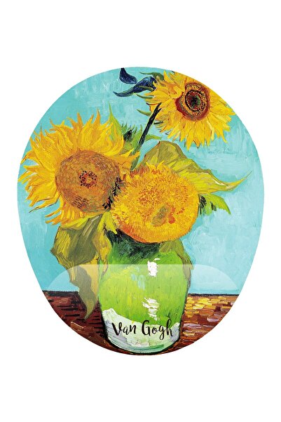 iF Dizayn Van Gogh Ayçiçekleri Natürmort Bilek Destekli Mousepad