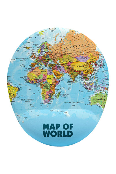 Hamiki Dünya Haritası Tasarım Bilek DestekliKaymaz Buruşmaz Kırılmaz Mouse Pad