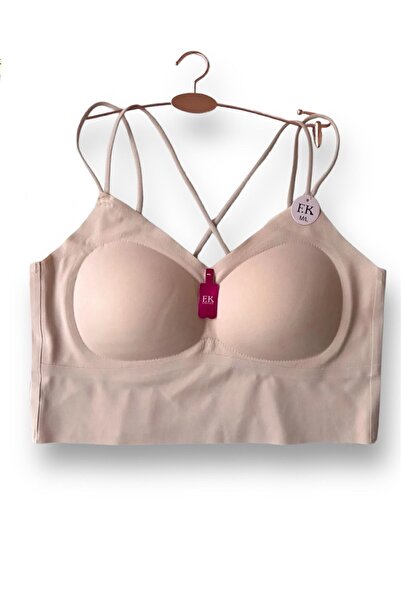 Clothes Box Supported Cross Strap Laser Cut Women's Bustier Bra