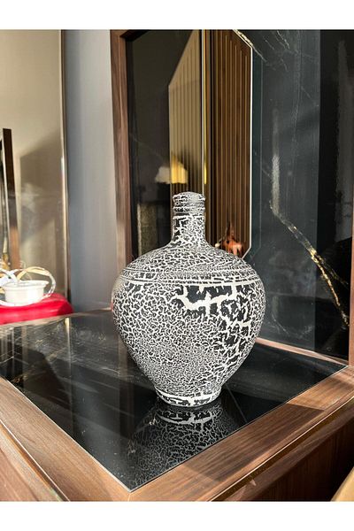 ARKHERA Patterned Plaster Piggy Bank Patterned Medium Size Cannot Be Broken Gift Products