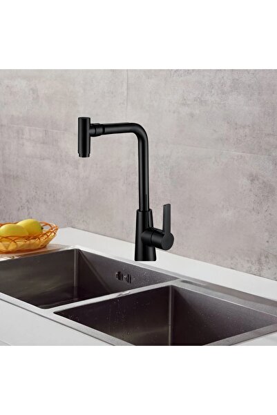 Generic ITG Wall Mounted Stainless Steel Kitchen Faucet – Matte Black, SASO Certified, 5-Year Warranty