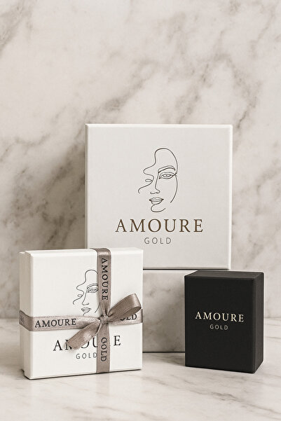 Amoure Gold 14 Ayar Altın Taşlı Kuzey Yıldızı Şahmeran