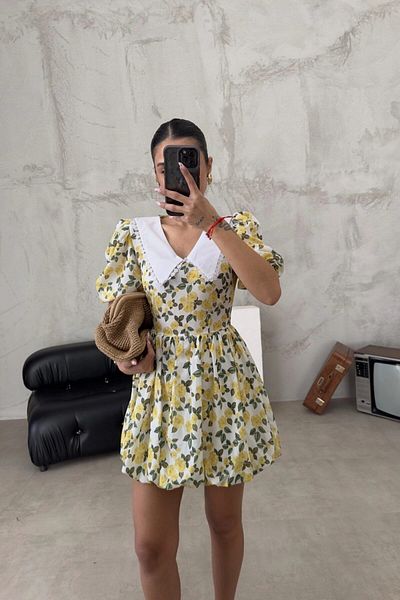 candybia Bebeluş Guler Fustă Balon rochie Florală