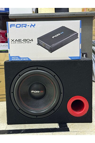 FORX5 30cm Subwoofer 1200wat Xae-800.4 4 Kanallı Oto Anfi