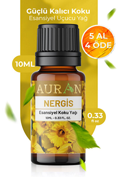 AURAN Nergis Esansiyel Uçucu Koku Yağı Difüzör Esansı Buhurdanlık Yağı Aromat...