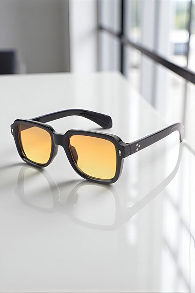Eyesofia Abelya Black Orange Unisex 2025 Year New Season Sunglasses
