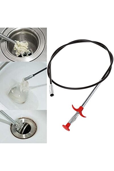 Generic Drain Snake Hair Drain Clog Remover Cleaning Tool Flexible Pick Up Tool Long Spring Claw Grip Toilet