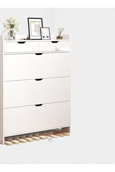 Generic 4 Tier Shoe Rack Organizer Storage Foldable Closet with Doors for Living Room