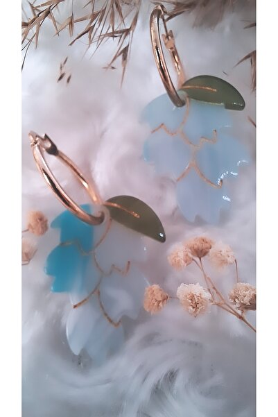 Serenity أقراط ملونة على شكل ورقة شجر