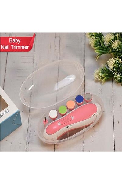 Other Baby Nail File Electric Nail Trimmer File Manicure Set, Toes Fingernails Care Trimmer (Pink)