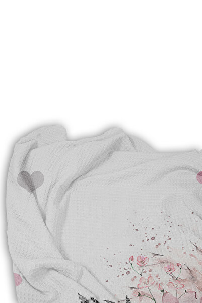 Bebişim Halı Cute Swan with Heart Single Child Pique Pillow with Case