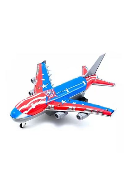 divendi-ro Toy airplane, for children 3 years+, With remote control, Plastic, Scale 1:16, Blue-Red