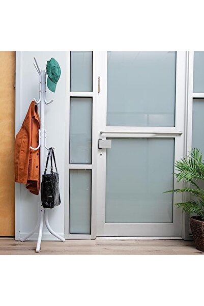 Generic Standing Metal Coat Rack Hat Hanger 11 Hook For Jacket, Purse, Scarf Rack, Umbrella Tree