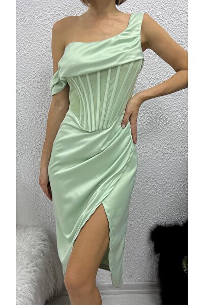 Bikini Mayokini Dünyası Rochie asimetrică Pistacuo - Verde