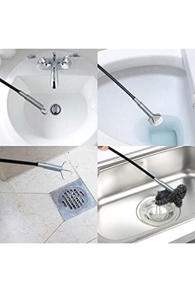 Generic Drain Snake Hair Drain Clog Remover Cleaning Tool Flexible Pick Up Tool Long Spring Claw Grip Toilet
