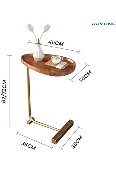 Generic طاولة جانبية بتصميم إبداعي عصري، طاولة جانبية للأريكة، الزاوية، بجانب السرير، طاولة قهوة للمساحات الصغيرة
