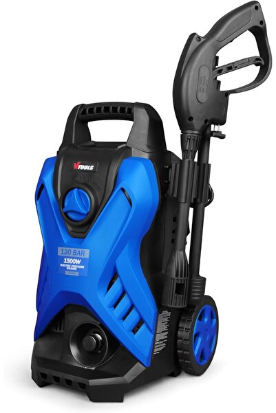 Generic 120 Bar Electric Pressure Washer With 2 Wheels, 5 Meter Hose, Soap Dispenser, 1500 Watt, Auto wash
