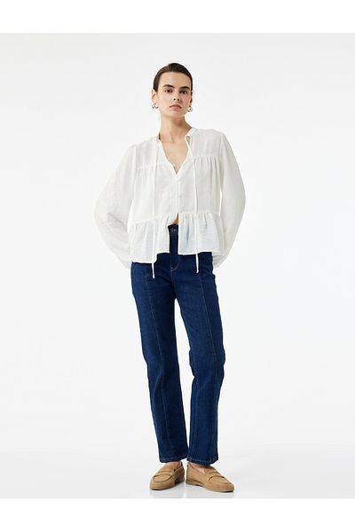 Koton Regular Waist Flared Denim Trousers - Flare Jeans