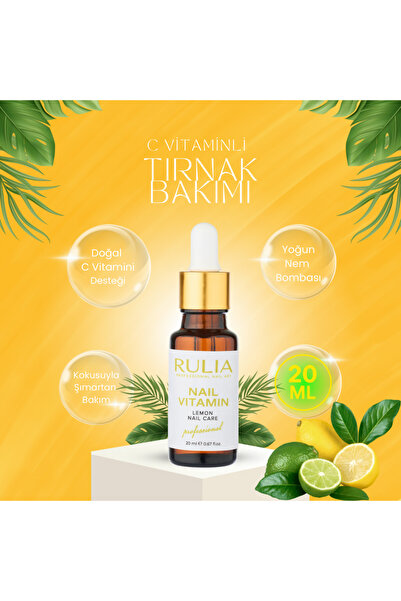 Rulia Professional Rulia Tırnak Kütikül Bakım Yağı Limon Aromalı 20ml- Ekonom...