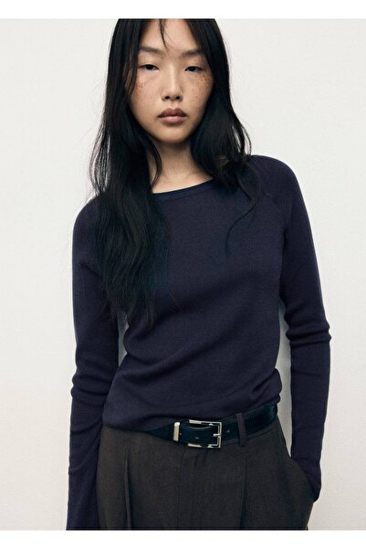 MANGO Woman Uzun kollu ince triko kazak