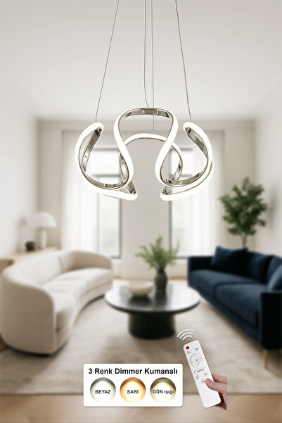 Avizemoda Rumi 35 cm Dimmer Kumandalı 3 Renk Ledli (Sarı-Beyaz-Gün Işığı) Mod...