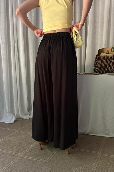 lizge giyim Elastic Waist Pareo Pants
