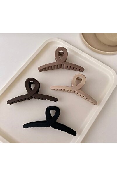 eklips Women's 4-Piece Coffee Tones Bow Medium Size Latch Buckle Set