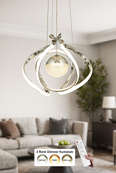 Avizemoda Vira Tekli Dimmer Kumandalı 3 Renk Ledli (Sarı-Beyaz-Gün Işığı) Mod...