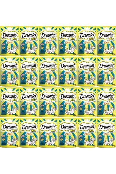 Dreamies Mix Somon Balıklı Ve Peynirli Kedi Ödülü 60 gr (24 ADET)