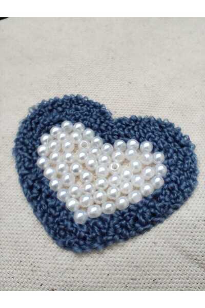 ÇANTA punch ve inci nakışlı kanvas çanta