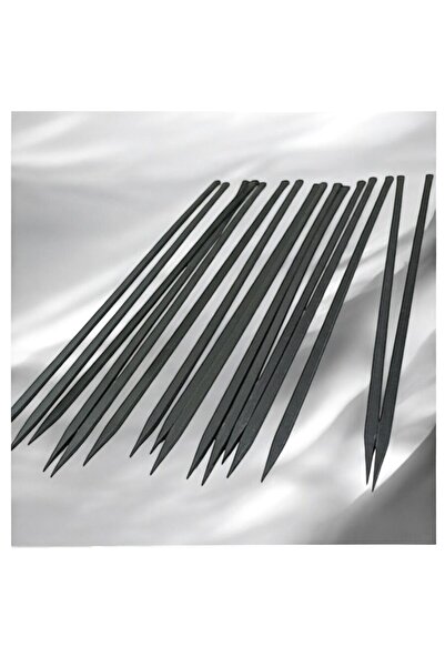 YILMAZNARGİLE Tavuk Kanat Şişi 15 Adet- Yassı Silme Demir - Galvanizsiz –Boy 60cm–En 1,2cm-Kalınlık 2mm,Piliç Şişi