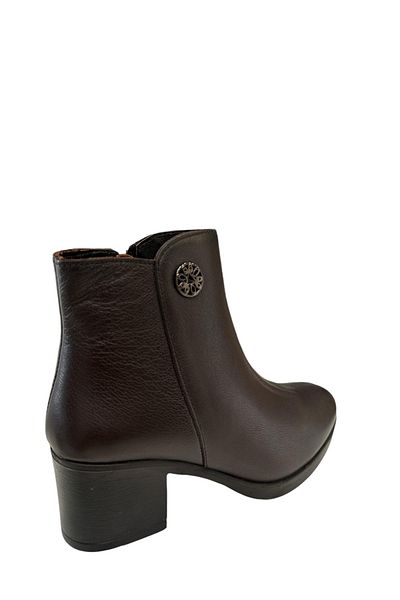 Castle Black Yldz-92160-1 Γυναικείες κλασικές μπότες καφέ από γνήσιο δέρμα